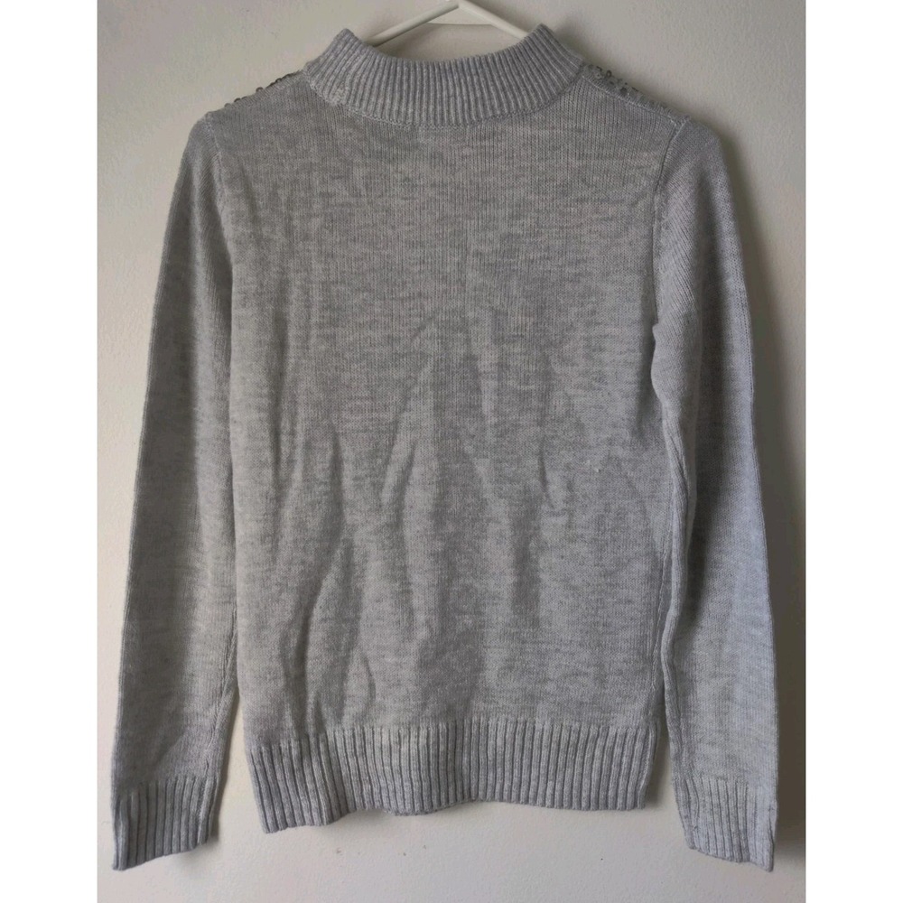 Juicy Couture Women's Gray Sequin Pull-over Sweater Size XS NWT **See Pics** - Picture 2 of 7